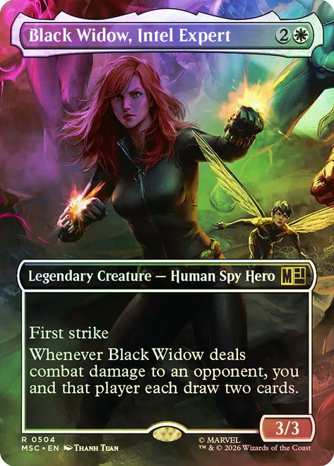 Black Widow, Intel Expert
Marvel Super Heroes Commander
Single
Magic: The Gathering