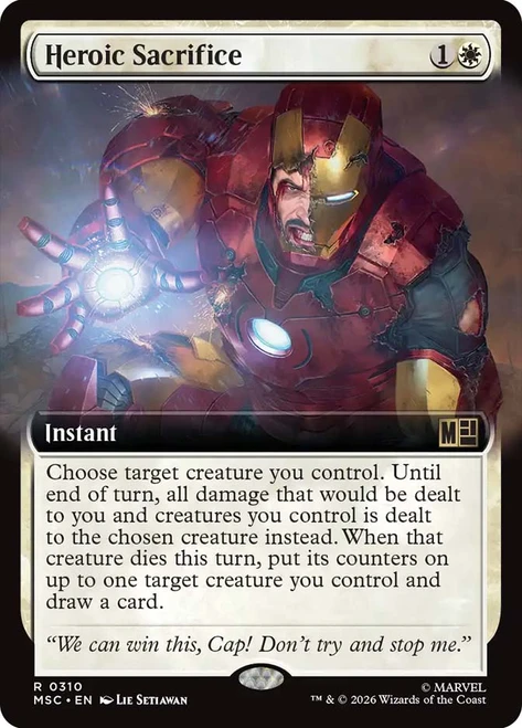 Heroic Sacrifice
Marvel Super Heroes Commander
Single
Magic: The Gathering