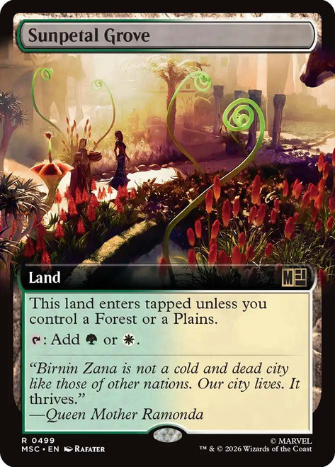 Sunpetal Grove
Marvel Super Heroes Commander
Single
Magic: The Gathering