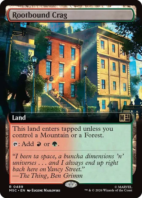 Rootbound Crag
Marvel Super Heroes Commander
Single
Magic: The Gathering