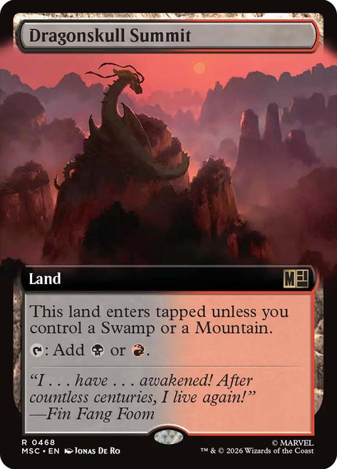 Dragonskull Summit
Marvel Super Heroes Commander
Single
Magic: The Gathering