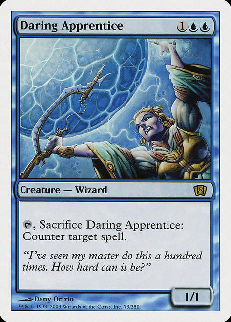 Daring Apprentice\n8th Edition\nSingle\nMagic The Gathering