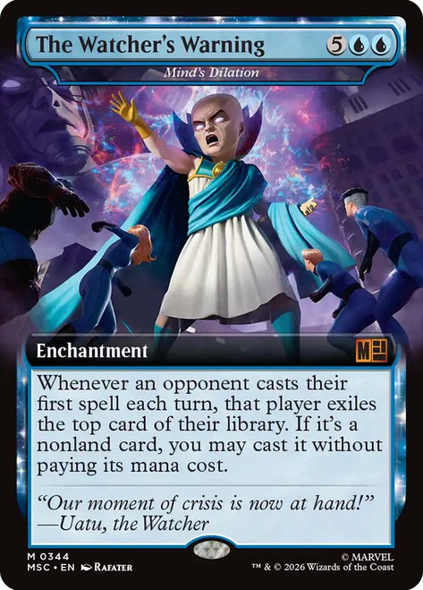 Mind's Dilation (The Watcher's Warning)
Marvel Super Heroes Commander
Single
Magic: The Gathering