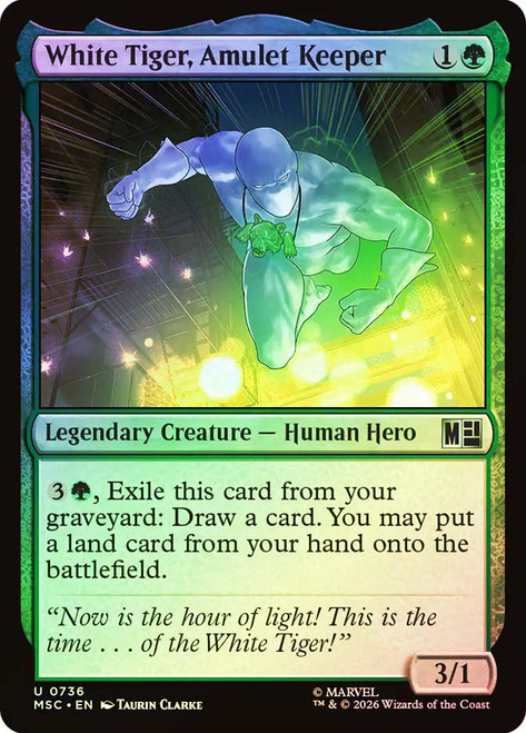 White Tiger, Amulet Keeper
Marvel Super Heroes Commander
Single
Magic: The Gathering