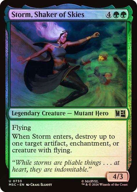 Storm, Shaker of Skies
Marvel Super Heroes Commander
Single
Magic: The Gathering