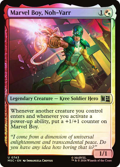 Marvel Boy, Noh-Varr
Marvel Super Heroes Commander
Single
Magic: The Gathering