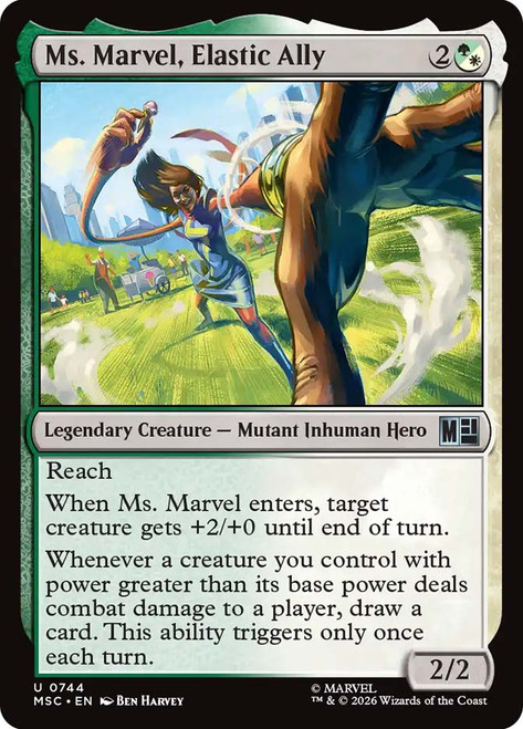 Ms. Marvel, Elastic Ally
Marvel Super Heroes Commander
Single
Magic: The Gathering