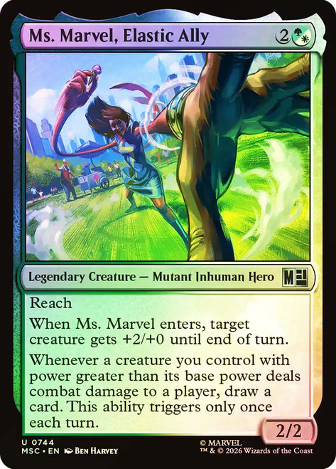 Ms. Marvel, Elastic Ally
Marvel Super Heroes Commander
Single
Magic: The Gathering