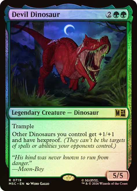Devil Dinosaur
Marvel Super Heroes Commander
Single
Magic: The Gathering