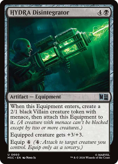HYDRA Disintegrator
Marvel Super Heroes Commander
Single
Magic: The Gathering