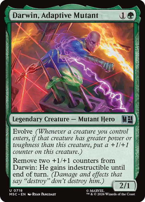 Darwin, Adaptive Mutant
Marvel Super Heroes Commander
Single
Magic: The Gathering
