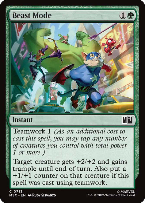 Beast Mode
Marvel Super Heroes Commander
Single
Magic: The Gathering