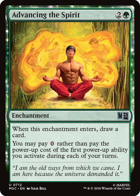 Advancing the Spirit
Marvel Super Heroes Commander
Single
Magic: The Gathering