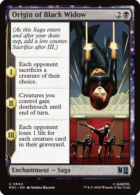 Origin of Black Widow
Marvel Super Heroes Commander
Single
Magic: The Gathering