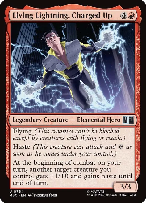 Living Lightning, Charged Up
Marvel Super Heroes Commander
Single
Magic: The Gathering