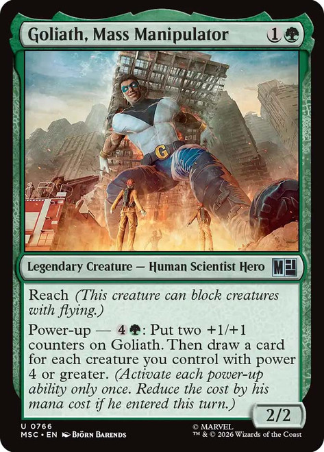 Goliath, Mass Manipulator
Marvel Super Heroes Commander
Single
Magic: The Gathering