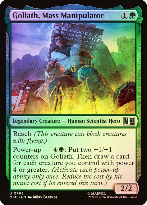 Goliath, Mass Manipulator
Marvel Super Heroes Commander
Single
Magic: The Gathering