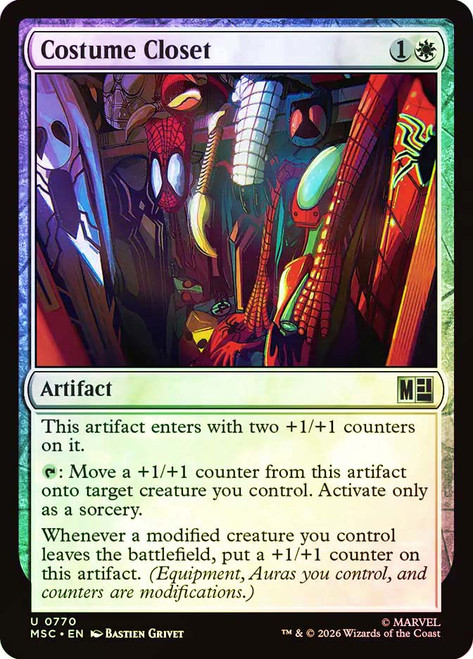 Costume Closet
Marvel Super Heroes Commander
Single
Magic: The Gathering