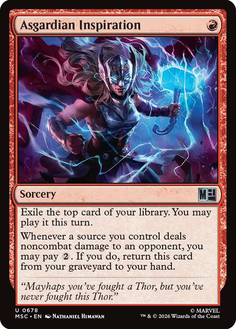 Asgardian Inspiration
Marvel Super Heroes Commander
Single
Magic: The Gathering