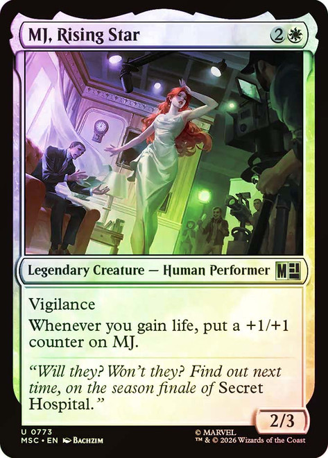MJ, Rising Star
Marvel Super Heroes Commander
Single
Magic: The Gathering