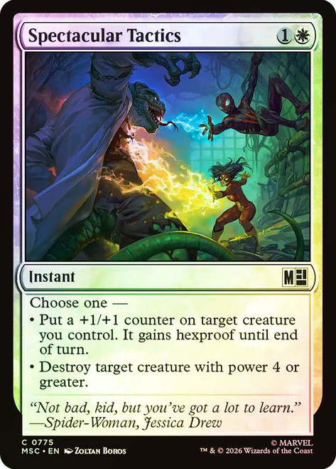 Spectacular Tactics
Marvel Super Heroes Commander
Single
Magic: The Gathering