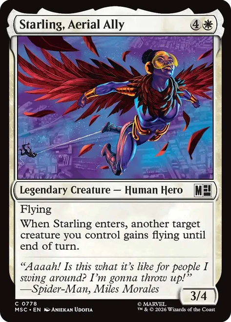 Starling, Aerial Ally
Marvel Super Heroes Commander
Single
Magic: The Gathering
