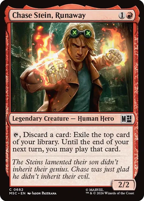 Chase Stein, Runaway
Marvel Super Heroes Commander
Single
Magic: The Gathering
