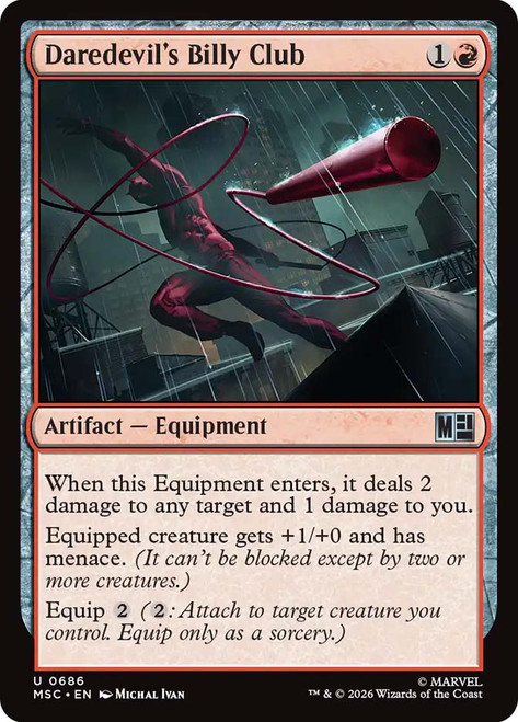 Daredevil's Billy Club
Marvel Super Heroes Commander
Single
Magic: The Gathering