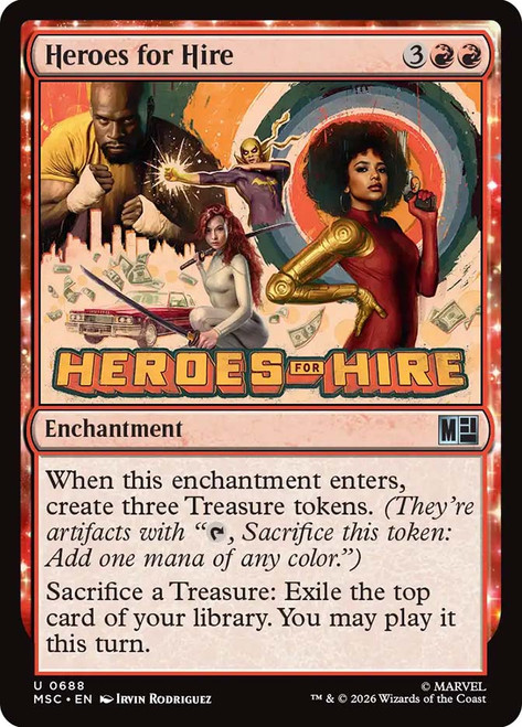 Heroes for Hire
Marvel Super Heroes Commander
Single
Magic: The Gathering