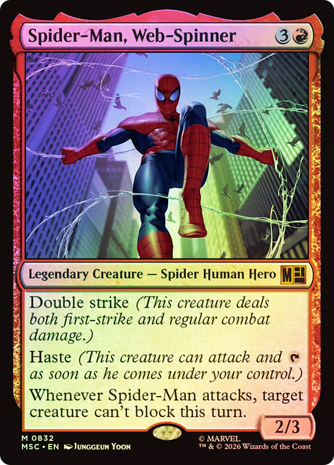 Spider-Man, Web-Spinner
Marvel Super Heroes Commander
Single
Magic: The Gathering