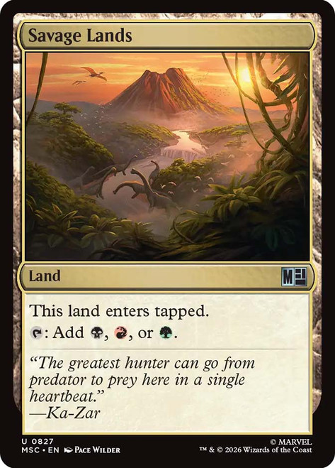 Savage Lands
Marvel Super Heroes Commander
Single
Magic: The Gathering