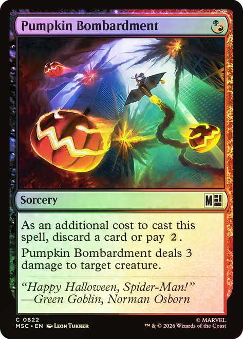 Pumpkin Bombardment
Marvel Super Heroes Commander
Single
Magic: The Gathering