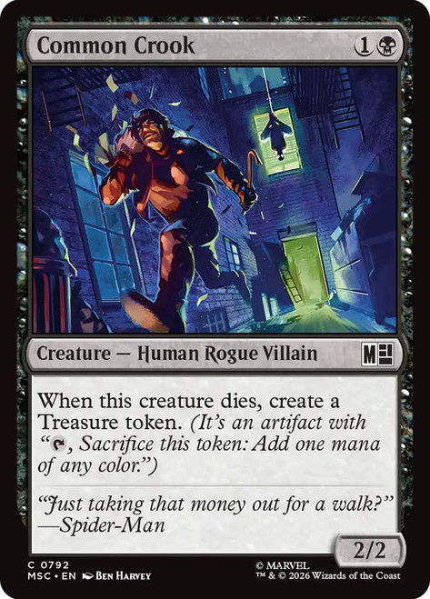 Common Crook
Marvel Super Heroes Commander
Single
Magic: The Gathering