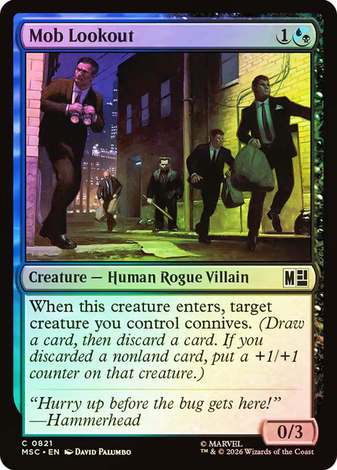 Mob Lookout
Marvel Super Heroes Commander
Single
Magic: The Gathering