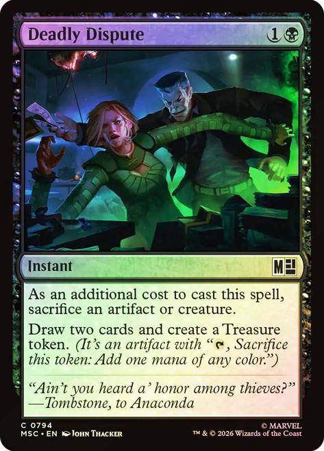 Deadly Dispute
Marvel Super Heroes Commander
Single
Magic: The Gathering