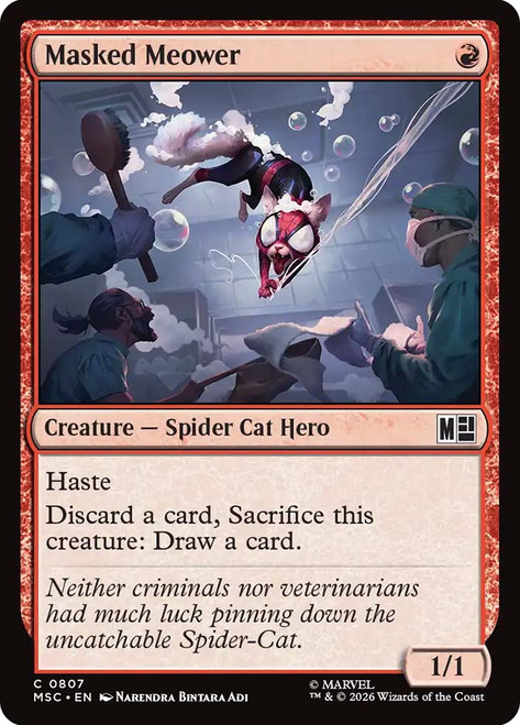Masked Meower
Marvel Super Heroes Commander
Single
Magic: The Gathering