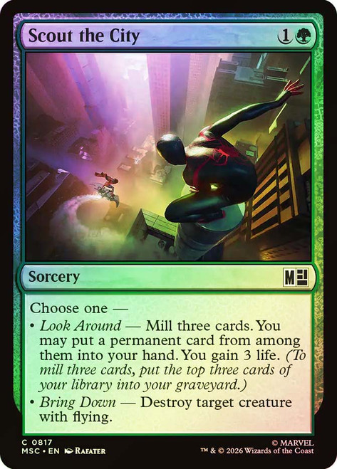 Scout the City
Marvel Super Heroes Commander
Single
Magic: The Gathering