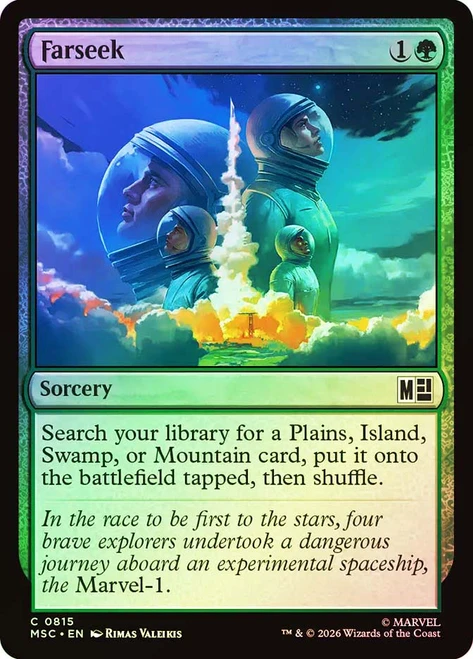 Farseek
Marvel Super Heroes Commander
Single
Magic: The Gathering