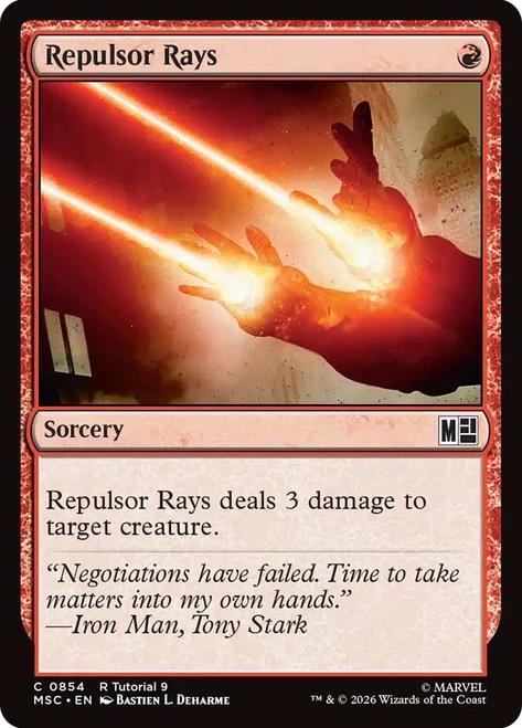 Repulsor Rays
Marvel Super Heroes Commander
Single
Magic: The Gathering
