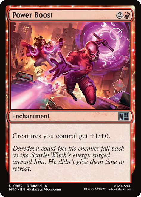 Power Boost
Marvel Super Heroes Commander
Single
Magic: The Gathering