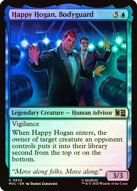 Happy Hogan, Bodyguard
Marvel Super Heroes Commander
Single
Magic: The Gathering