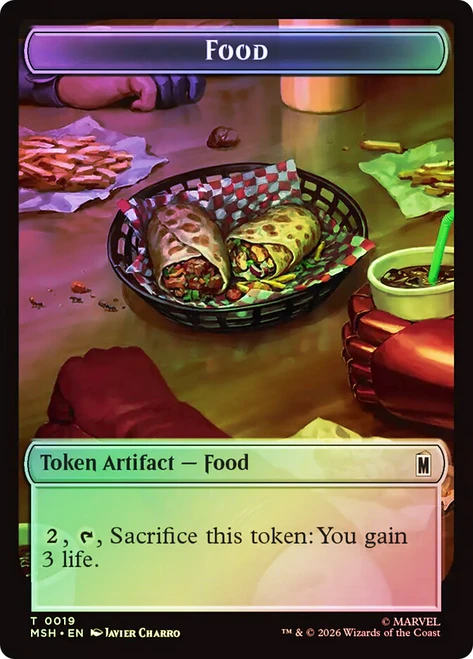 {Food Token} // {Leviathan Token}
Marvel Super Heroes
Single
Magic: The Gathering