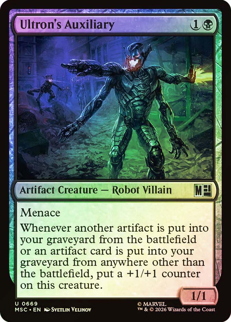 Ultron's Auxiliary
Marvel Super Heroes Commander
Single
Magic: The Gathering