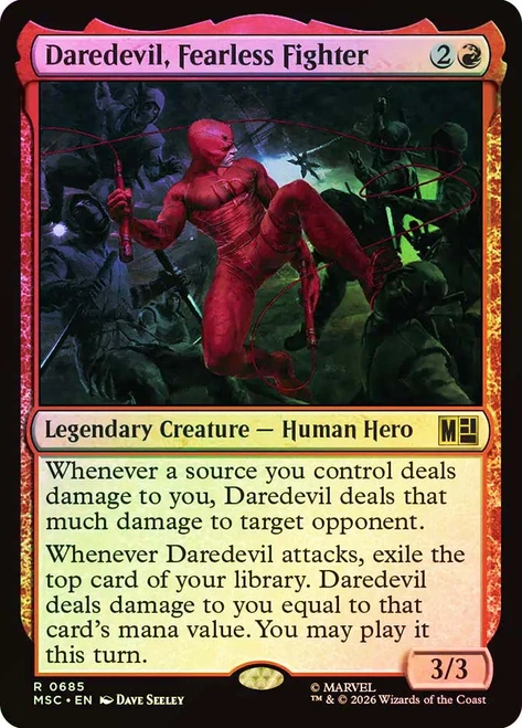 Daredevil, Fearless Fighter
Marvel Super Heroes Commander
Single
Magic: The Gathering