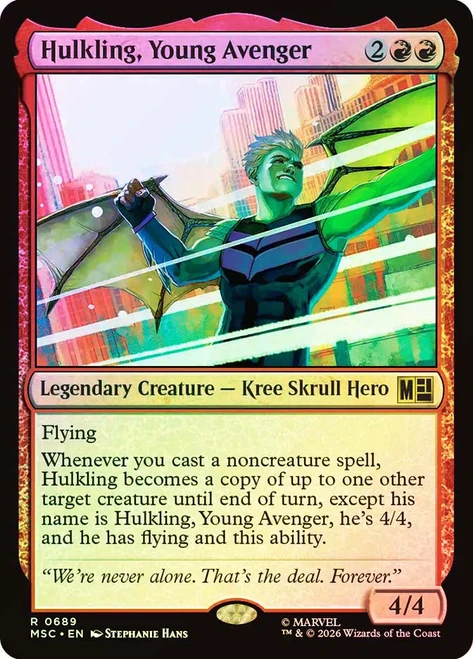 Hulkling, Young Avenger
Marvel Super Heroes Commander
Single
Magic: The Gathering