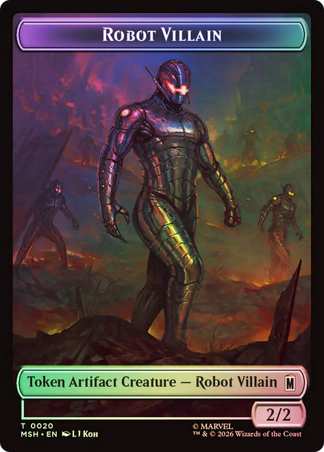 Hero Token} // {Robot Villain Token} | Marvel Super Heroes | Star