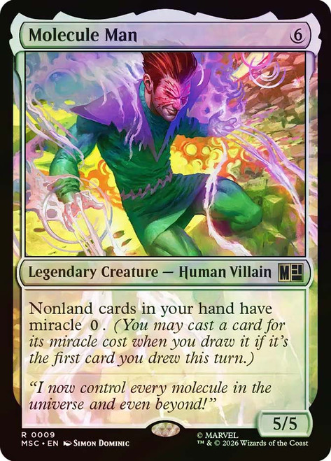 Molecule Man
Marvel Super Heroes Commander
Single
Magic: The Gathering