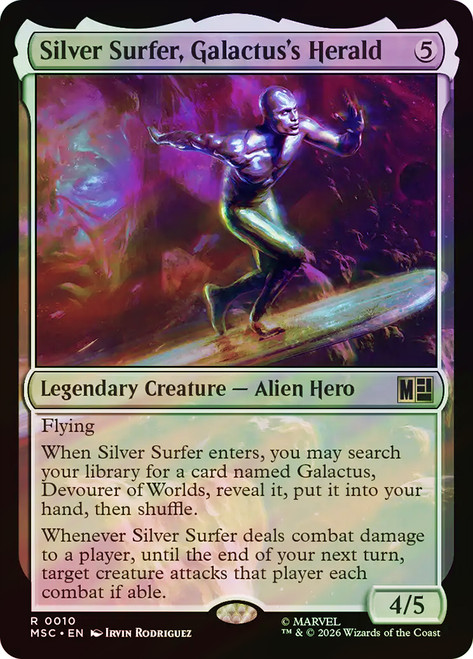 Silver Surfer, Galactus's Herald
Marvel Super Heroes Commander
Single
Magic: The Gathering