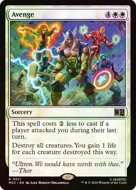 Avenge
Marvel Super Heroes Commander
Single
Magic: The Gathering