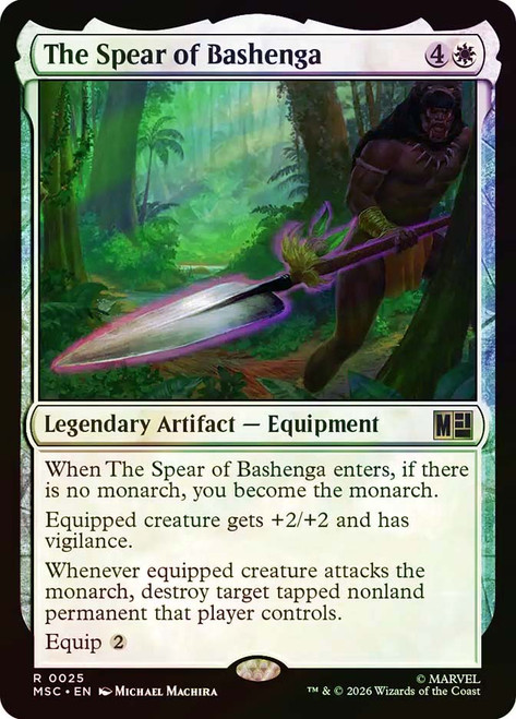 The Spear of Bashenga
Marvel Super Heroes Commander
Single
Magic: The Gathering